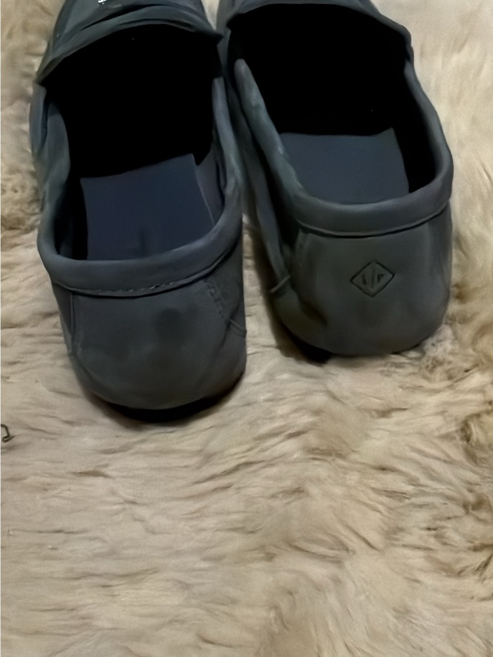 Loro Piana Grey Suede Loafers with Metal Charm - Picture 4 of 6